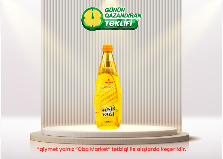OBA Market’s discounted product of the week: Safran Corn Oil, 1l