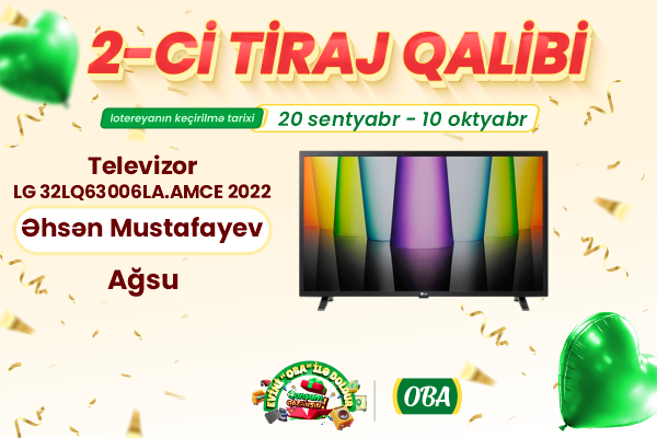 LG televizorunun qalibi