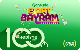 1 OBA Plus bonus card worth 100 AZN