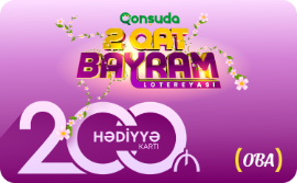 1 OBA Plus bonus card worth 200 AZN